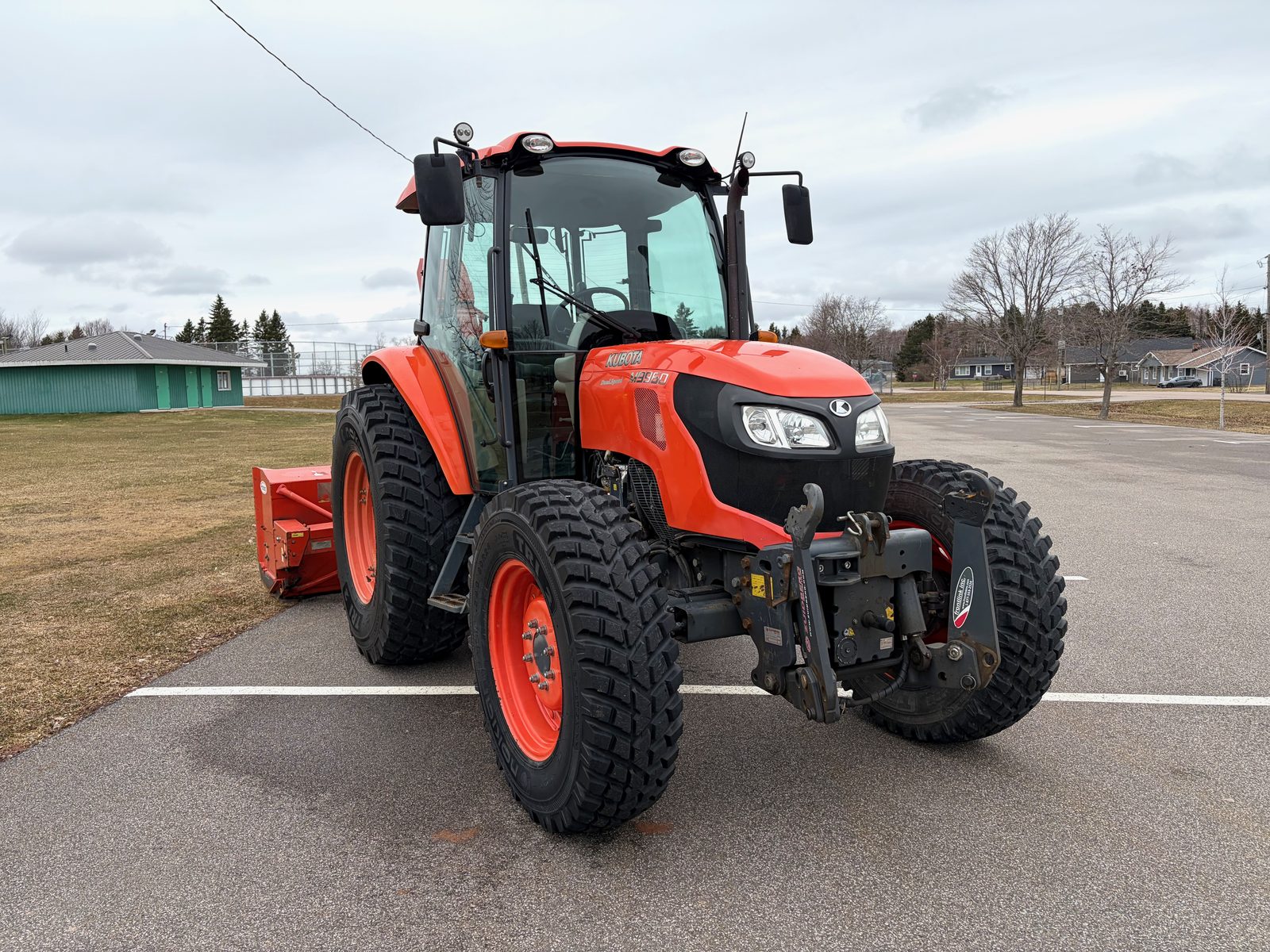 Kubota M9960 tractor front view